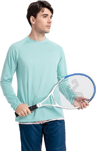 Moikrakki UPF50+ Rash Guard for Men - Long Sleeve Sun Shirts for Men Sun Protection Breathable Quick Dry Fishing Shirt in Saudi Arabia