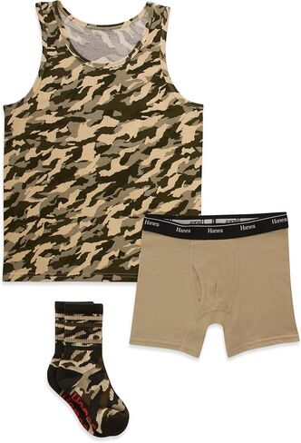 Hanes boys Boxer Briefs, Moisture-wicking Cotton Stretch Underwear, Assorted 5-pack in Kuwait