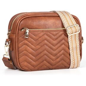 VODIU Crossbody Bag for Women Genuine Leather Shoulder Bag with Guitar Strap Trendy Purse Small Size in Kuwait