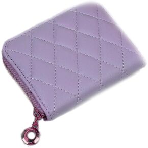 محفظة عملات معدنية على طراز الأكورديون من IFFANY مع فتحات متعددة للبطاقات - محفظة صغيرة محمولة للعملات المعدنية للنساء - أرجواني in Kuwait