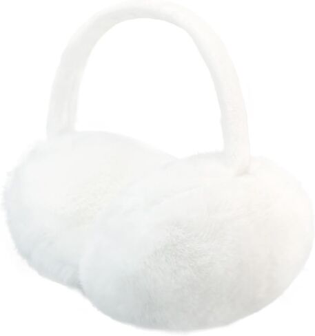 Winter Ear Muffs Women Fuzzy Earmuffs Faux Fur White Ear Warmers Girls Black Warm Ear Covers Fluffy Cute Pink Large in Kuwait