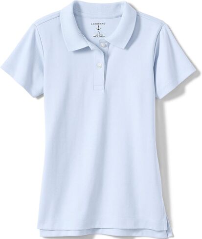 قميص بولو إنترلوك بأكمام قصيرة للفتيات من Lands' End School Outfit in Kuwait