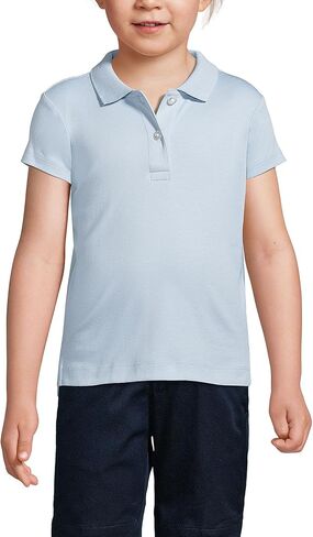 قميص بولو إنترلوك بأكمام قصيرة للفتيات من Lands' End School Outfit in Kuwait