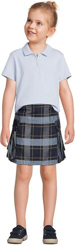 قميص بولو إنترلوك بأكمام قصيرة للفتيات من Lands' End School Outfit in Kuwait