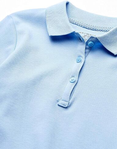 قميص بولو مناسب للفتيات بأكمام طويلة من Tommy Hilfiger، ملابس موحدة للمدرسة للأطفال in Saudi Arabia