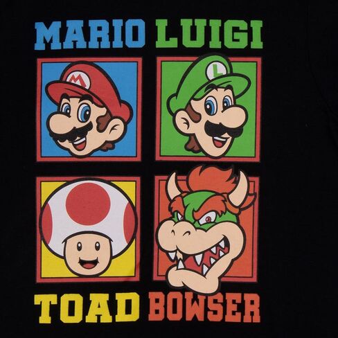 Nintendo Kids Super Mario Bros Mario & Luigi Boys Long Sleeve 2-Pack T-Shirt Bundle Set for Boys in Saudi Arabia