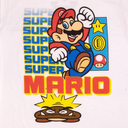 Nintendo Kids Super Mario Bros Mario & Luigi Boys Long Sleeve 2-Pack T-Shirt Bundle Set for Boys in Saudi Arabia