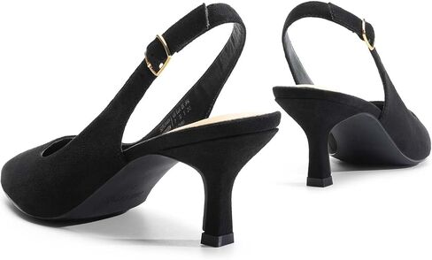 DREAM PAIRS المرأة كعب هريرة مغلق اصبع القدم Slingback وأشار اصبع القدم منخفضة الكعب الخنجر فستان الزفاف أنيقة الزفاف مضخات الأحذية in Kuwait