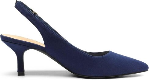 DREAM PAIRS المرأة كعب هريرة مغلق اصبع القدم Slingback وأشار اصبع القدم منخفضة الكعب الخنجر فستان الزفاف أنيقة الزفاف مضخات الأحذية in Kuwait
