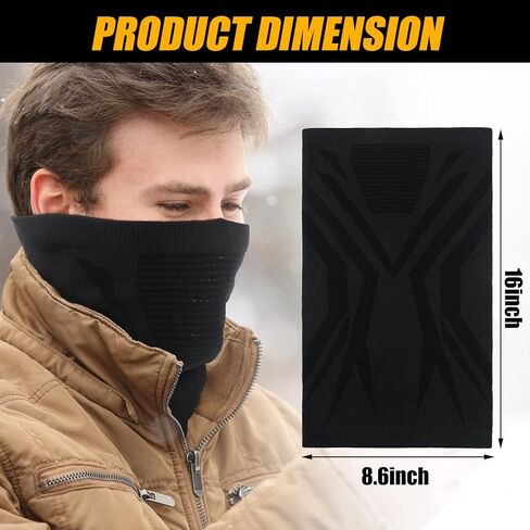 3 Pack Winter Neck Gaiter Windproof Neck Warmer Breathable Face Neck Mask for Men Cold Weather Ski Motorcycle Snowboard Cycling Running Outdoor, 3 Colors, Stylish Color/ Black, Grey, Blue, One size in Kuwait