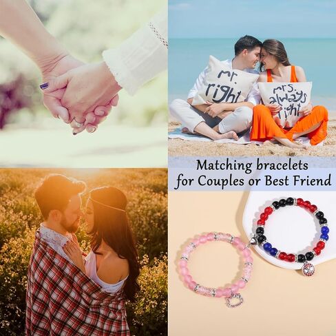 ملكة جمال الوردي العنكبوت أساور الصداقة مطابقة الأساور للأزواج أفضل الأصدقاء BFF، مطابقة سوار العنكبوت كيتي عيد الهالوين عيد الميلاد هدايا مجوهرات للنساء في سن المراهقة الفتيات Bestie Gf BF in Kuwait