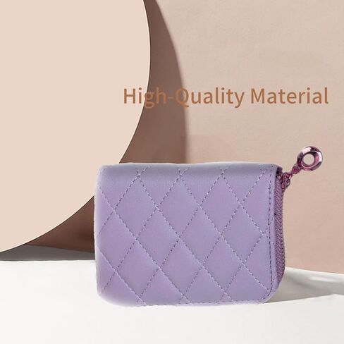 محفظة عملات معدنية على طراز الأكورديون من IFFANY مع فتحات متعددة للبطاقات - محفظة صغيرة محمولة للعملات المعدنية للنساء - أرجواني in Kuwait