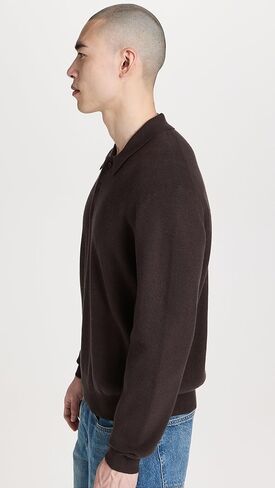 سترة بولو مضلعة للرجال بأكمام طويلة من Madewell in Kuwait