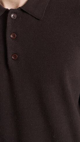 سترة بولو مضلعة للرجال بأكمام طويلة من Madewell in Kuwait