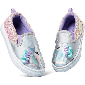 K KomForme Toddler Girls Boys Shoes Little Kids Slip on Canvas Sneakers for Running/Walking in Saudi Arabia