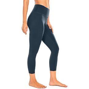 CRZ YOGA Women's Naked Feeling Workout Capris Leggings 21 Inches - Gym Compression Tummy Control Yoga Capri Pants