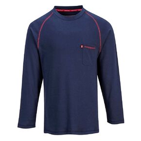 Portwest FR01 Bizflame Flame Resistant Crew Neck Sweatshirt Gray, 5X-Large