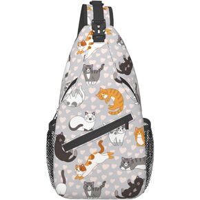 VOOHDDY Sling Bag For Women Men Travel Hiking Backpack Crossbody Shoulder Chest Bags Casual Daypack Sport