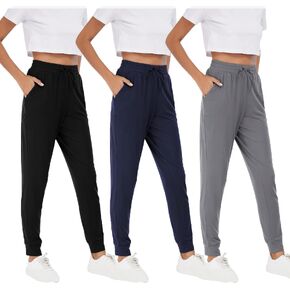 MCPORO Womens Joggers with Pockets & Drawstring-Sweatpants for Women Workout Running Yoga Lounge Pants