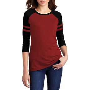 تي شيرتات بيسبول Decrum Raglan - قمصان جيرسي رياضية ناعمة بأكمام 3/4 للنساء in Kuwait