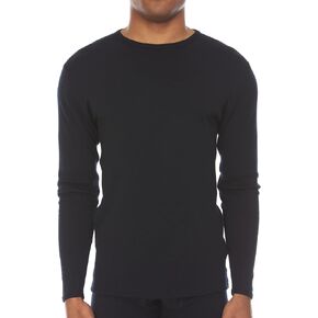 Men's Midweight 100% Merino Wool Crew Long Sleeve Shirt - Anti Odor - Hiking Base Layer - Active Wear Undershirt in Saudi Arabia