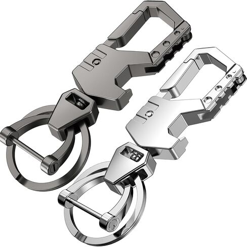 Mtverver Heavy Duty Keychain Opener with 2 Keyrings Car Keychains, Multifunctional Toolbox for Men and Women Car Keychains in Kuwait