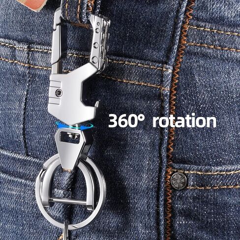 Mtverver Heavy Duty Keychain Opener with 2 Keyrings Car Keychains, Multifunctional Toolbox for Men and Women Car Keychains in Kuwait