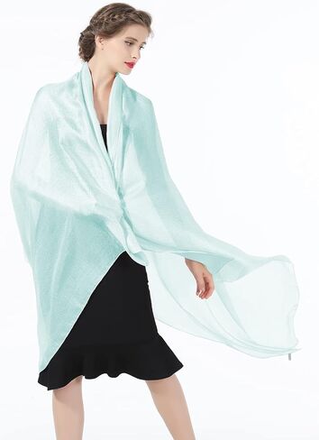 BEAUTELICATE Silky Scarf Lightweight Shawls and Wraps for Evening Dress Wedding Party Brides Women Multiple Colors in Kuwait