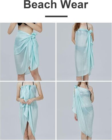 BEAUTELICATE Silky Scarf Lightweight Shawls and Wraps for Evening Dress Wedding Party Brides Women Multiple Colors in Kuwait