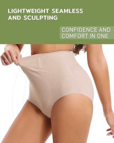 شورت Chicprebra لملابس داخلية للنساء عالي الخصر، ملابس داخلية سهلة الارتداء تحت الفستان، ملابس داخلية للتحكم في البطن in Saudi Arabia