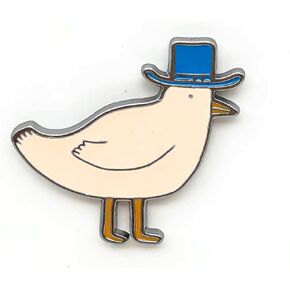 دبوس طائر جنتلمان | دبابيس أنيمي | دبابيس رائعة | دبابيس مضحكة | دبابيس مطلية بالمينا | دبوس التلبيب لحقيبة الظهر للنساء، مجموعة العرض | 3 سم، بروش مطلي بالمينا، سبيكة معدنية, بروش المينا, خليط معدني in Kuwait