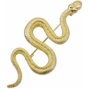 COLORFULBLING Spider Snake Brooch Pin Vintage Coat Accessory Metal Animal Lapel Pin Banquet Badge Pins Backpack Bag Pin（gold）