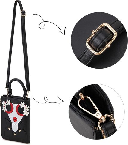 Women Novelty Lady Face Shoulder Bags Funky PU Leather Top Handle Satchel Handbags Clutch Purse for Women in Kuwait