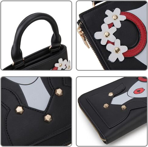 Women Novelty Lady Face Shoulder Bags Funky PU Leather Top Handle Satchel Handbags Clutch Purse for Women in Kuwait