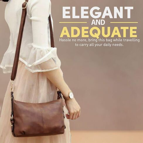 Katloo Small Hobo Handbag for Women Top Handle Crossbody Bag Ladies PU Leather Shoulder Purse Nail Clipper in Kuwait