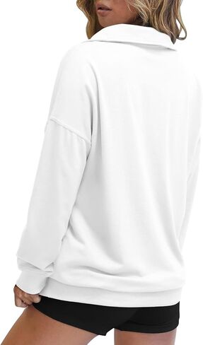 Onlypuff نصف زمم البلوز المرأة لطيف هوديس التلبيب البلوز كم طويل العصرية الدافئة الأعلى in Kuwait