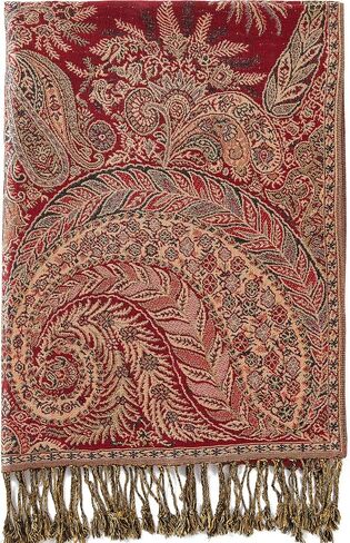 Becolored Big Paisley Pashmina Shawl Wrap Scarf Double Layers Reversible in Saudi Arabia