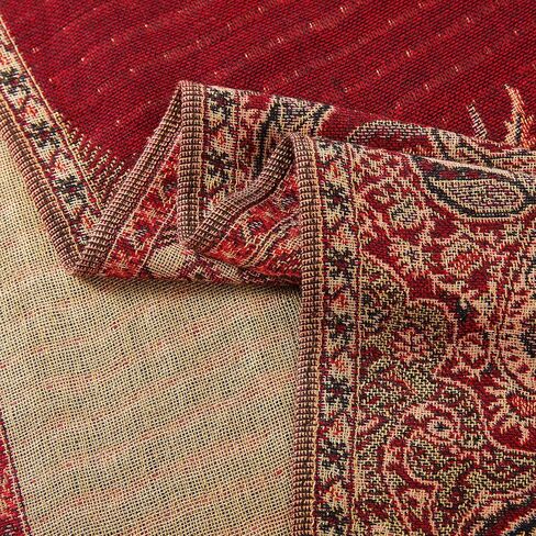 Becolored Big Paisley Pashmina Shawl Wrap Scarf Double Layers Reversible in Saudi Arabia