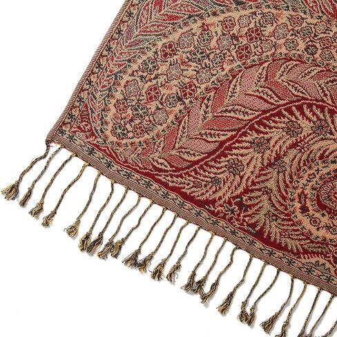 Becolored Big Paisley Pashmina Shawl Wrap Scarf Double Layers Reversible in Saudi Arabia