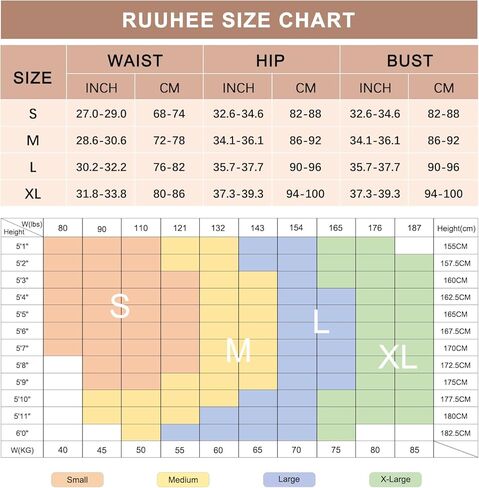 ثوب فضفاض للسيدات من RUUHEE برقبة مربعة بدون خياطة لليوجا والتحكم في البطن وسروال قصير للتمرين in Kuwait