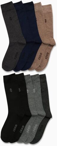 IZOD Men’s Dress Socks - Lightweight Comfort Crew Sock (10 Pack) in Kuwait