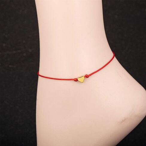 kelistom Evil Eye Anklet for Women Men Handmade Wax Rope Star Charm Ankle Bracelets for Women Men Minimalist Jewelry Adjustable in Kuwait