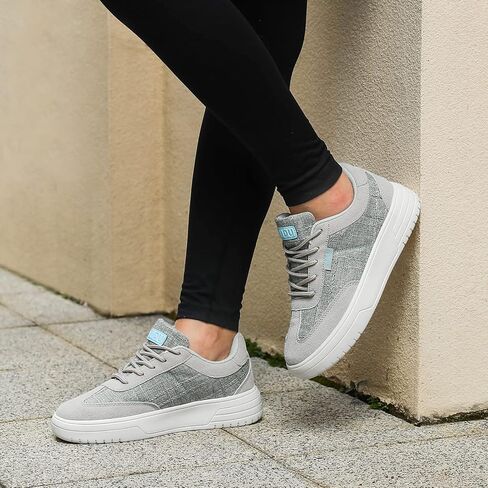 Women's Canvas Walking Shoes with Orthopedic Arch Support Comfortable Fashion Sneakers for Plantar Fasciitis Flat Feet Pain Relief in Kuwait