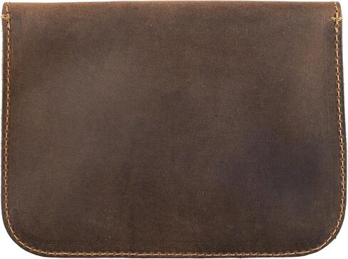 Hide & Drink, Leaves Card Wallet Pouch Handmade from Full Grain Leather, Soft Coin & Cash Organizer, Cable Holder & Accessories Case :: Single Malt Mahogany in Saudi Arabia