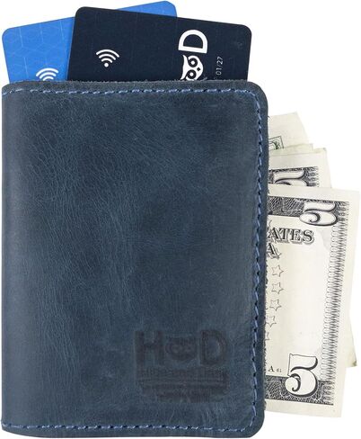 Hide & Drink, Bifold Wallet Handmade from Full Grain Leather - Bourbon Brown in Saudi Arabia
