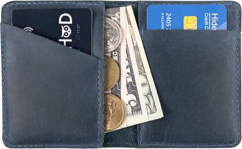 Hide & Drink, Bifold Wallet Handmade from Full Grain Leather - Bourbon Brown in Saudi Arabia