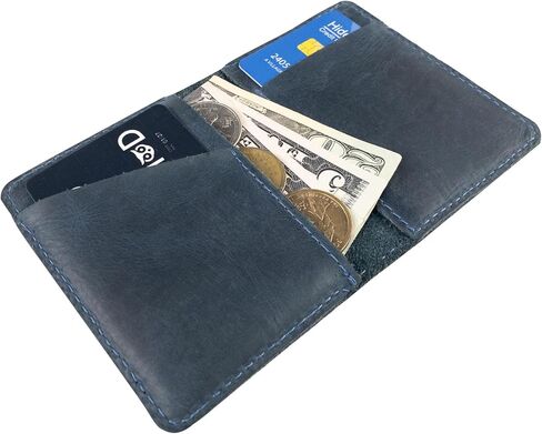 Hide & Drink, Bifold Wallet Handmade from Full Grain Leather - Bourbon Brown in Saudi Arabia