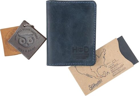 Hide & Drink, Bifold Wallet Handmade from Full Grain Leather - Bourbon Brown in Saudi Arabia