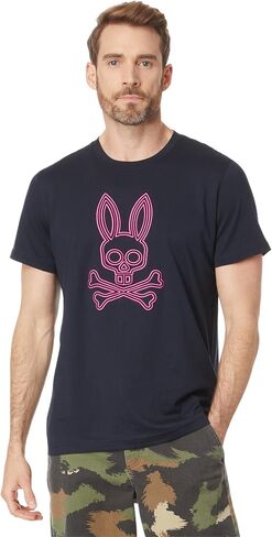 تي شيرت برسومات متدفقة من Psycho Bunny Dixon in Kuwait