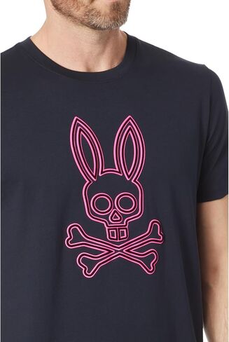 تي شيرت برسومات متدفقة من Psycho Bunny Dixon in Kuwait